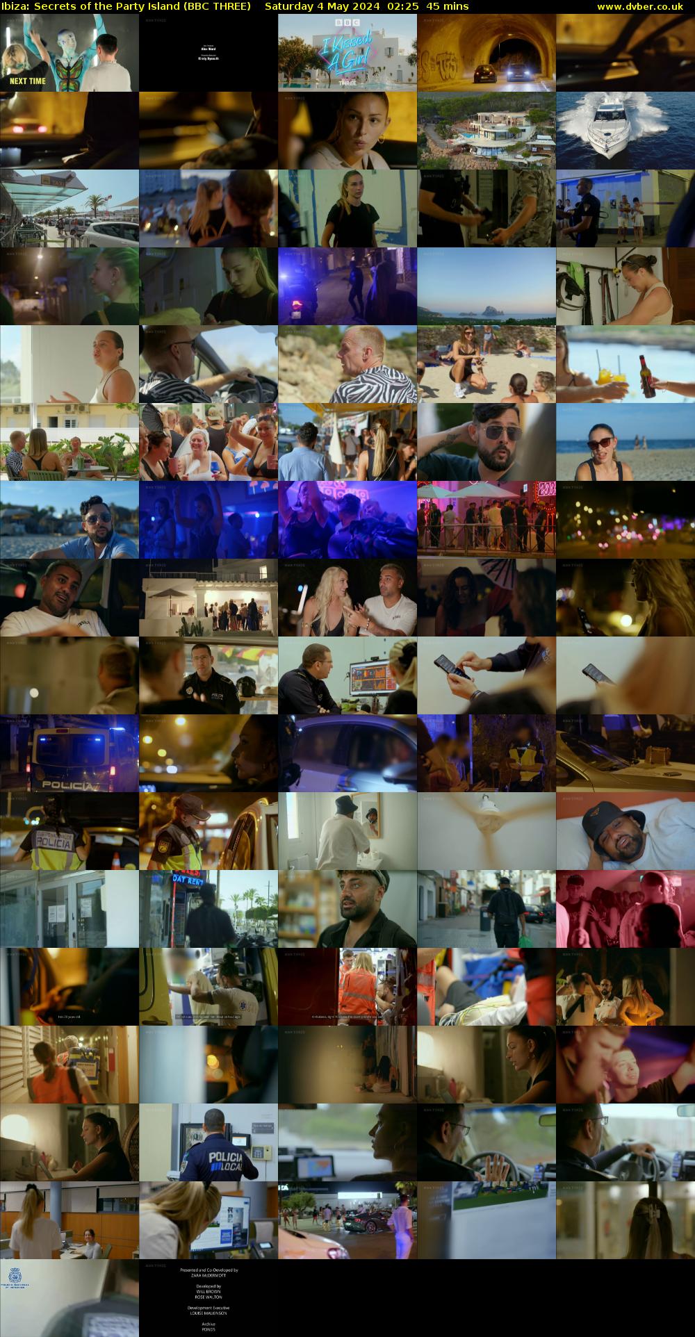 Ibiza: Secrets of the Party Island (BBC THREE) Saturday 4 May 2024 02:25 - 03:10