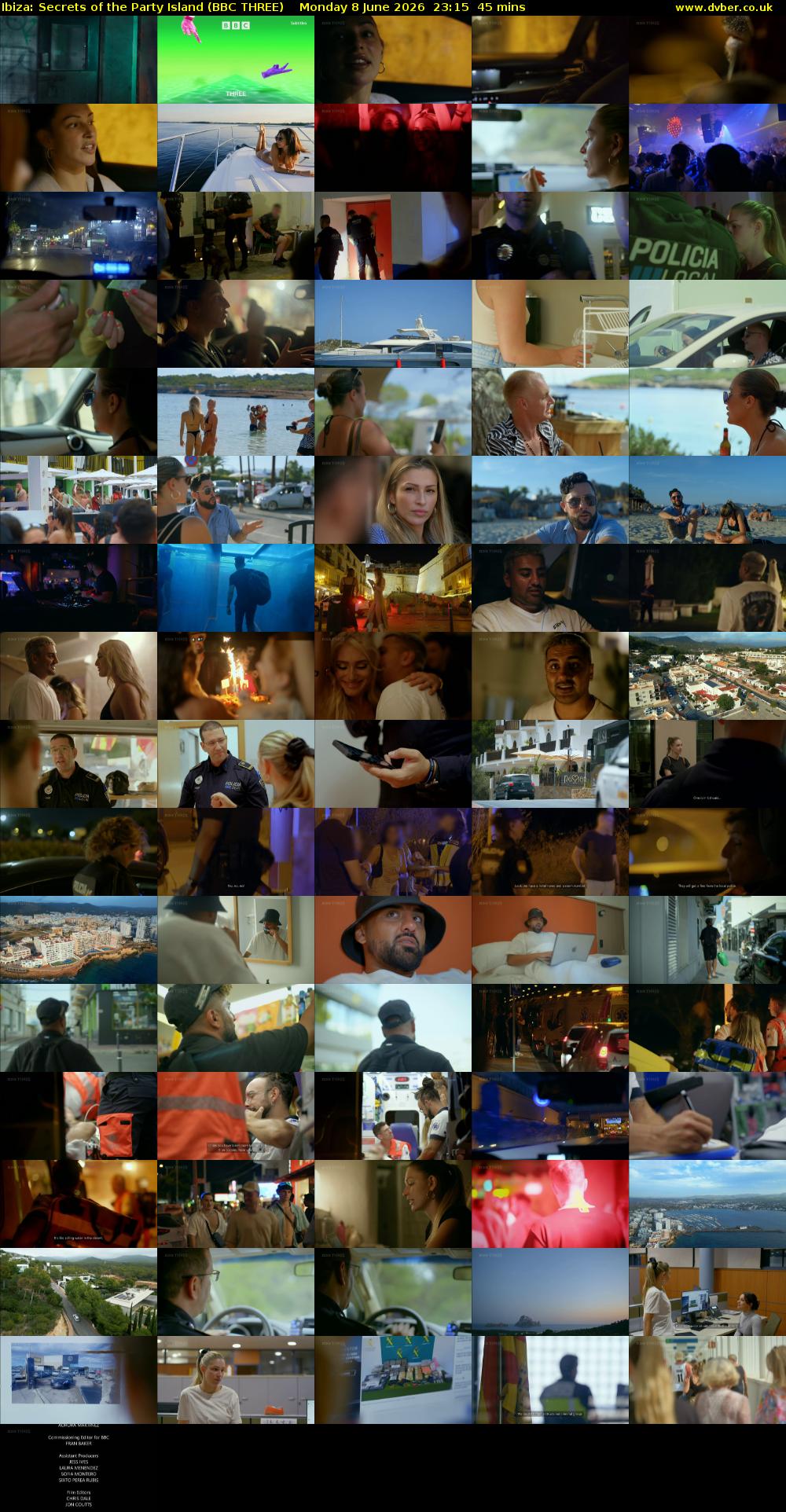Ibiza: Secrets of the Party Island (BBC THREE) Monday 8 June 2026 23:15 - 00:00