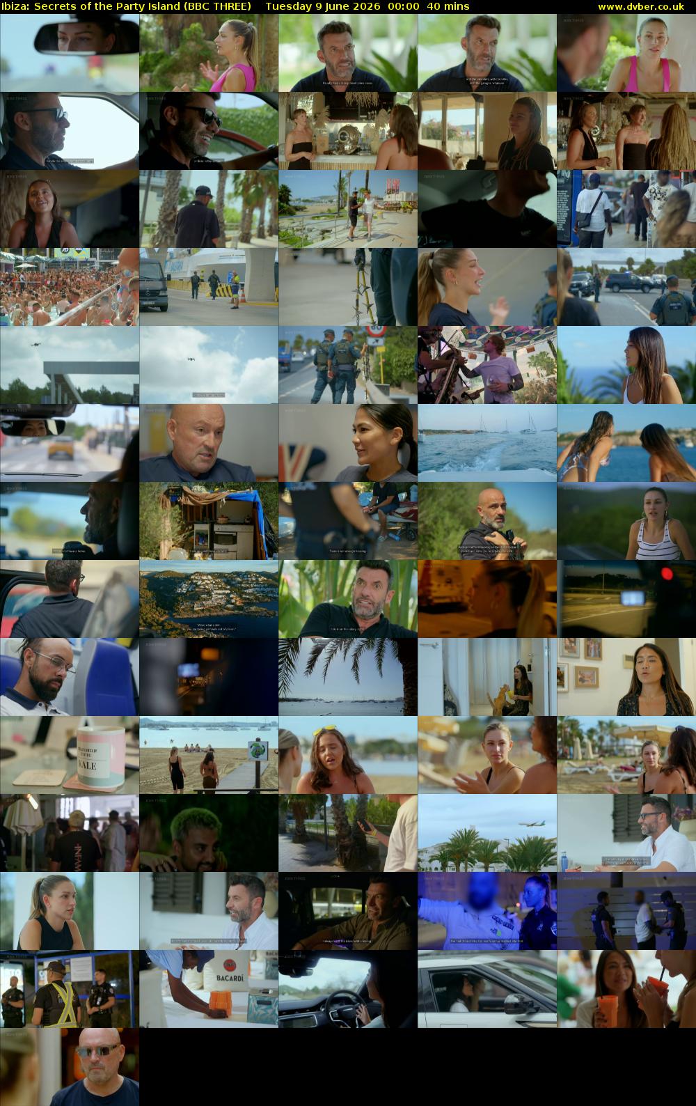 Ibiza: Secrets of the Party Island (BBC THREE) Tuesday 9 June 2026 00:00 - 00:40