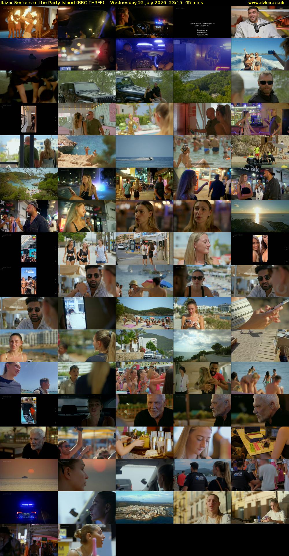 Ibiza: Secrets of the Party Island (BBC THREE) Wednesday 22 July 2026 23:15 - 00:00