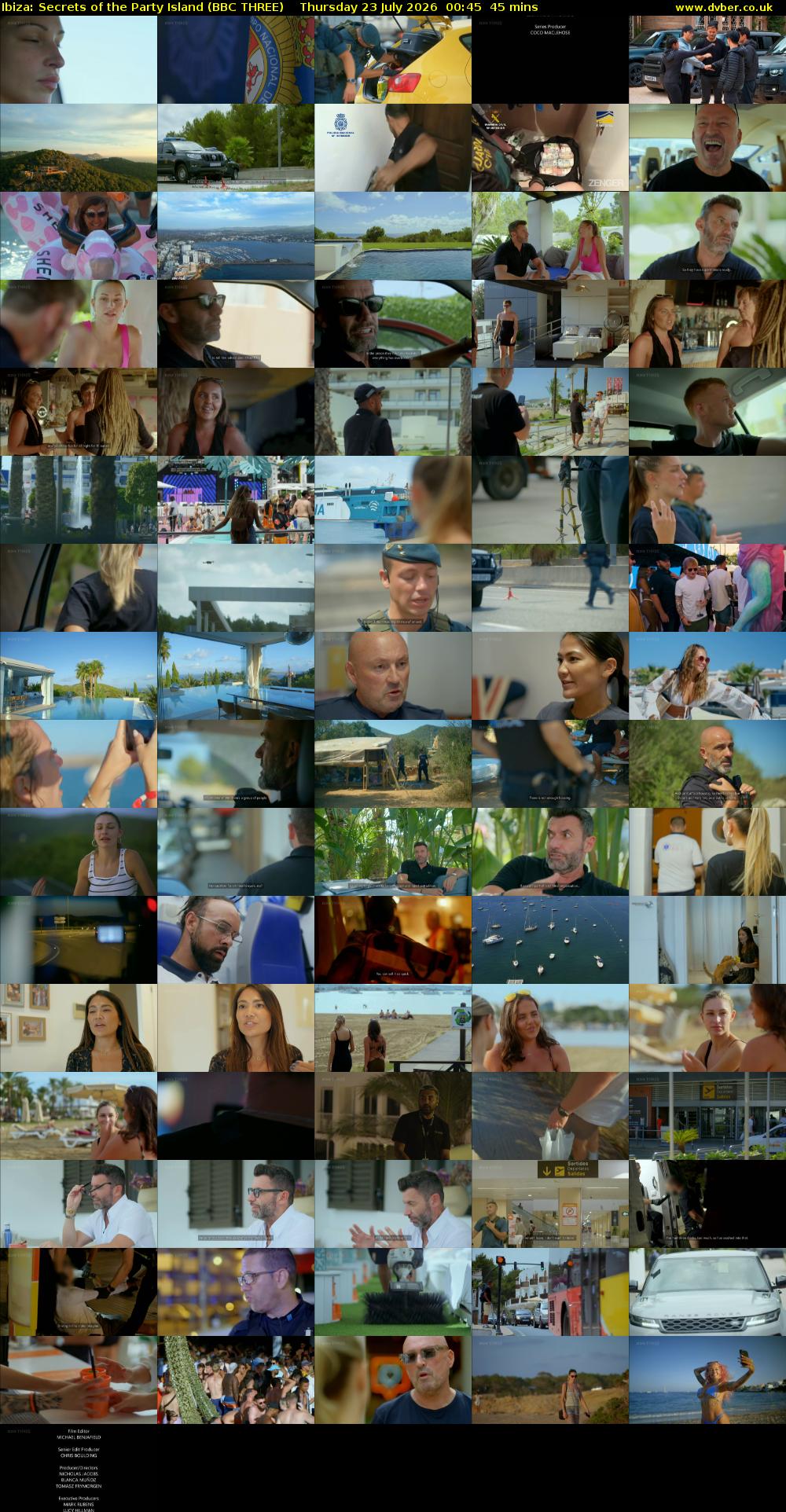 Ibiza: Secrets of the Party Island (BBC THREE) Thursday 23 July 2026 00:45 - 01:30