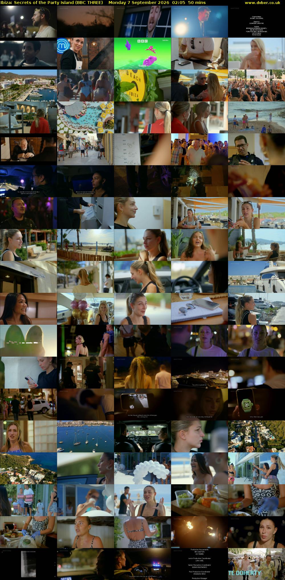 Ibiza: Secrets of the Party Island (BBC THREE) Monday 7 September 2026 02:05 - 02:55
