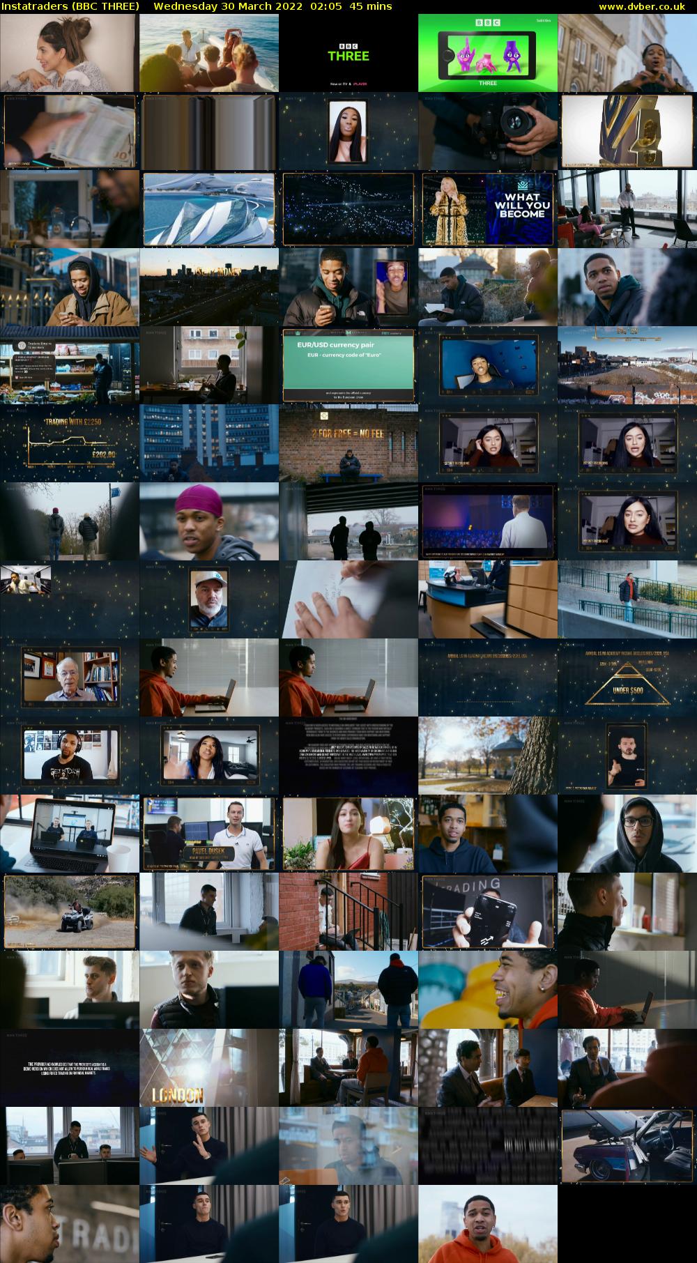 Instatraders (BBC THREE) Wednesday 30 March 2022 02:05 - 02:50