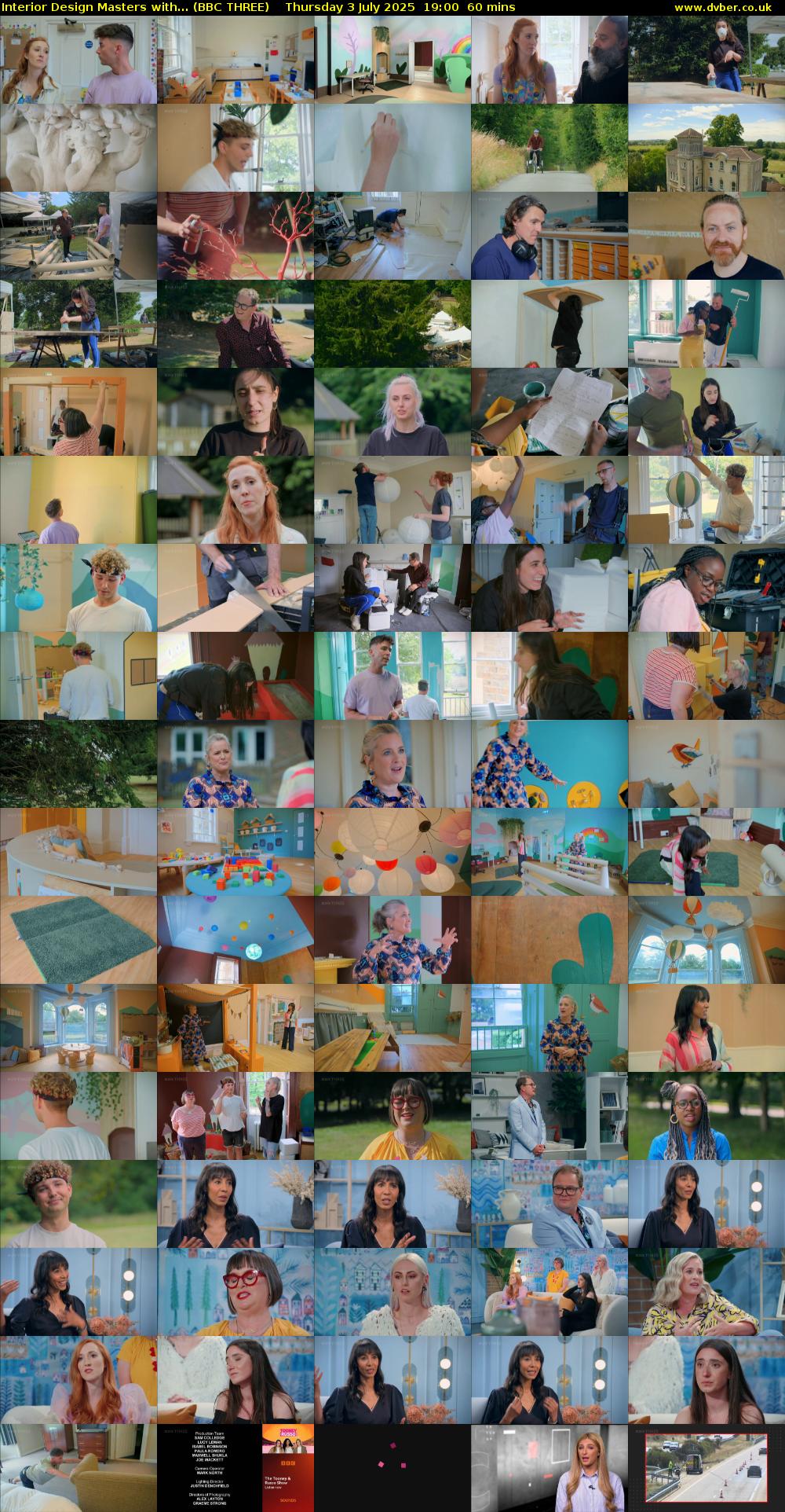 Interior Design Masters with... (BBC THREE) Thursday 3 July 2025 19:00 - 20:00