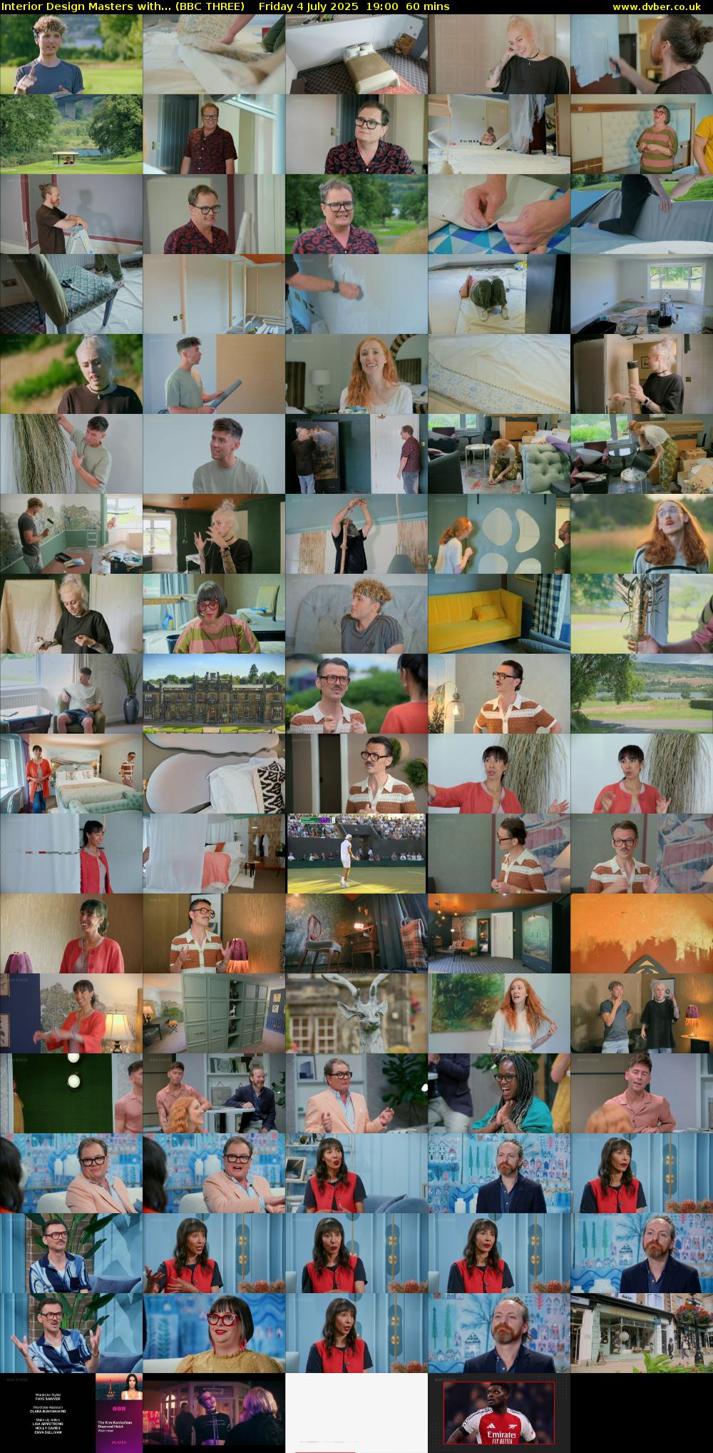 Interior Design Masters with... (BBC THREE) Friday 4 July 2025 19:00 - 20:00
