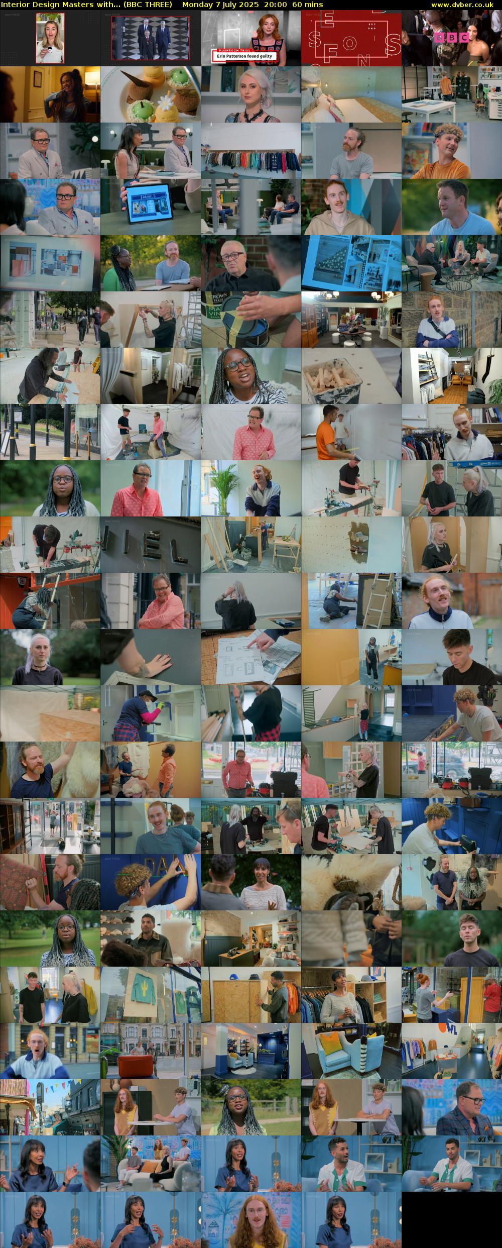 Interior Design Masters with... (BBC THREE) Monday 7 July 2025 20:00 - 21:00