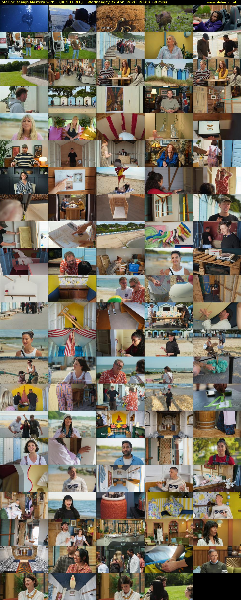 Interior Design Masters with... (BBC THREE) Wednesday 22 April 2026 20:00 - 21:00