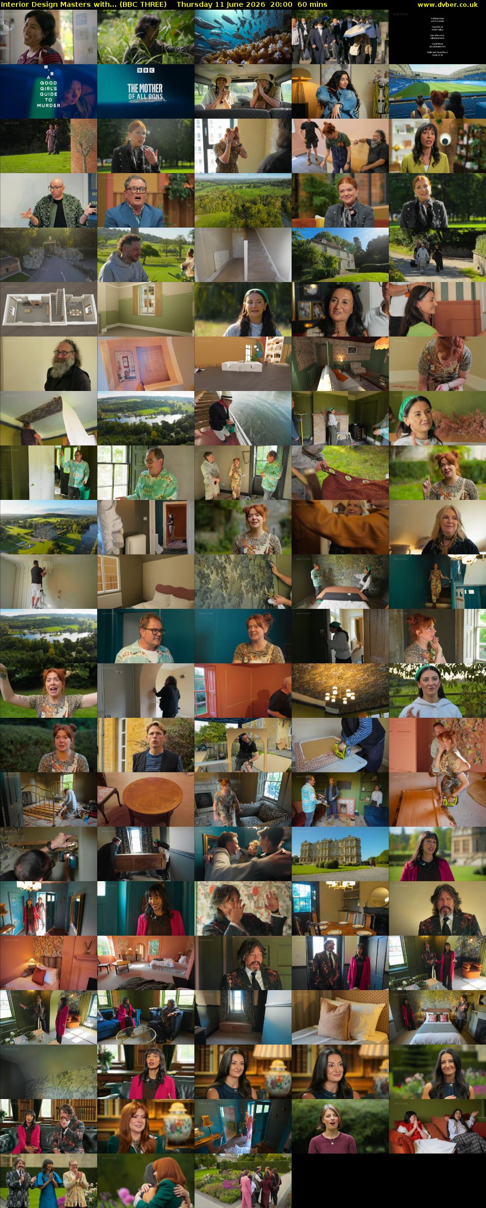 Interior Design Masters with... (BBC THREE) Thursday 11 June 2026 20:00 - 21:00