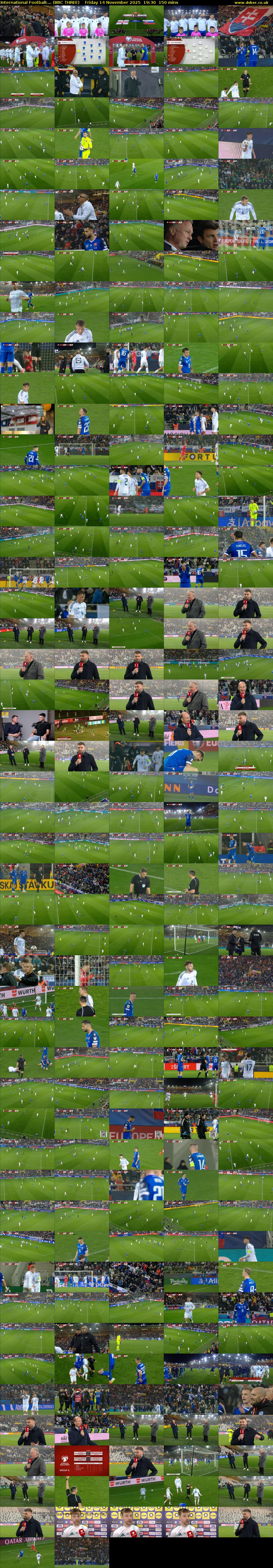 International Football:... (BBC THREE) Friday 14 November 2025 19:30 - 22:00