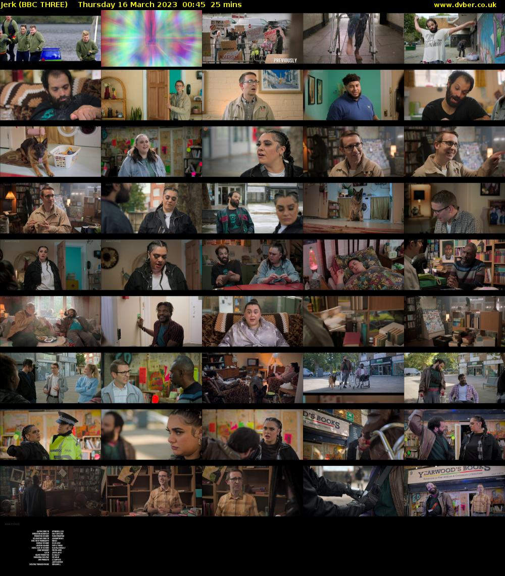 Jerk (BBC THREE) Thursday 16 March 2023 00:45 - 01:10
