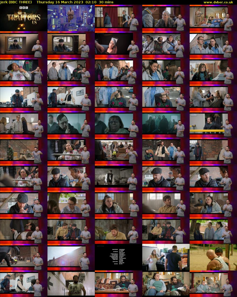 Jerk (BBC THREE) Thursday 16 March 2023 02:10 - 02:40
