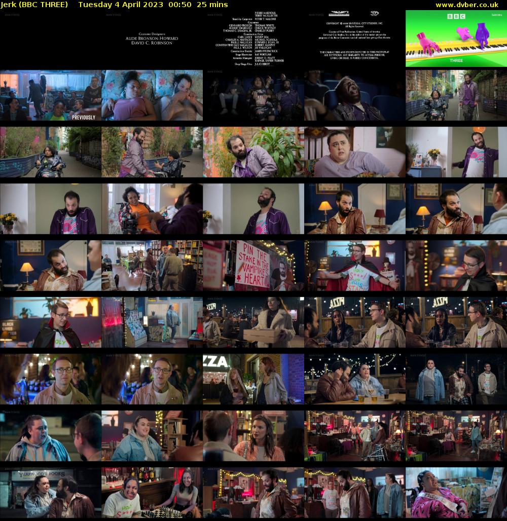 Jerk (BBC THREE) Tuesday 4 April 2023 00:50 - 01:15