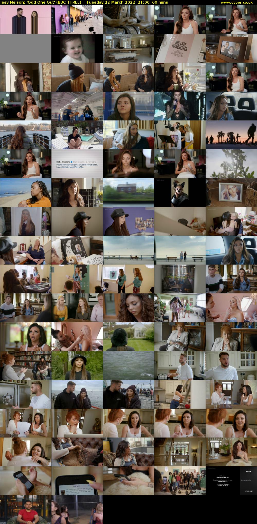 Jesy Nelson: 'Odd One Out' (BBC THREE) Tuesday 22 March 2022 21:00 - 22:00