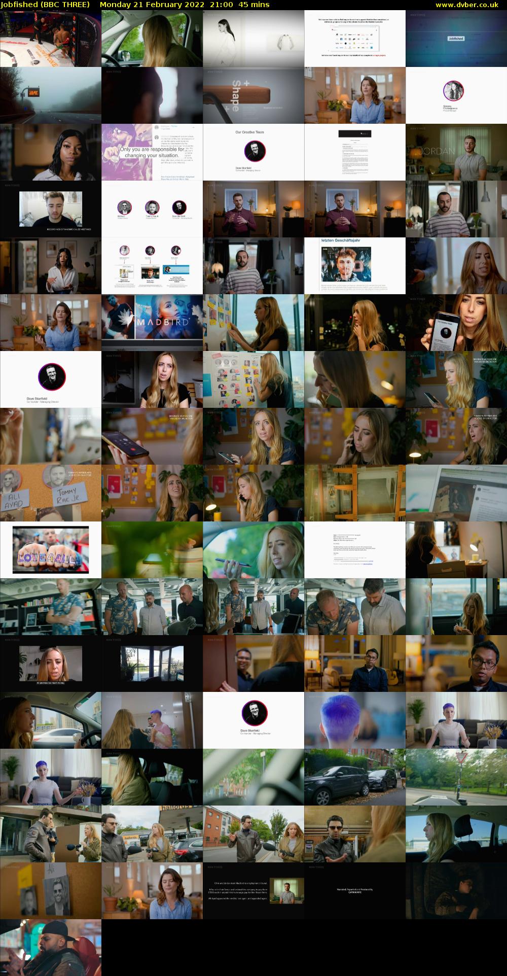 Jobfished (BBC THREE) Monday 21 February 2022 21:00 - 21:45