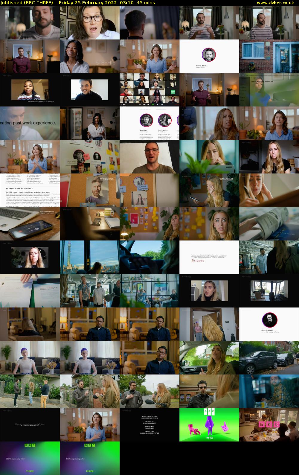 Jobfished (BBC THREE) Friday 25 February 2022 03:10 - 03:55