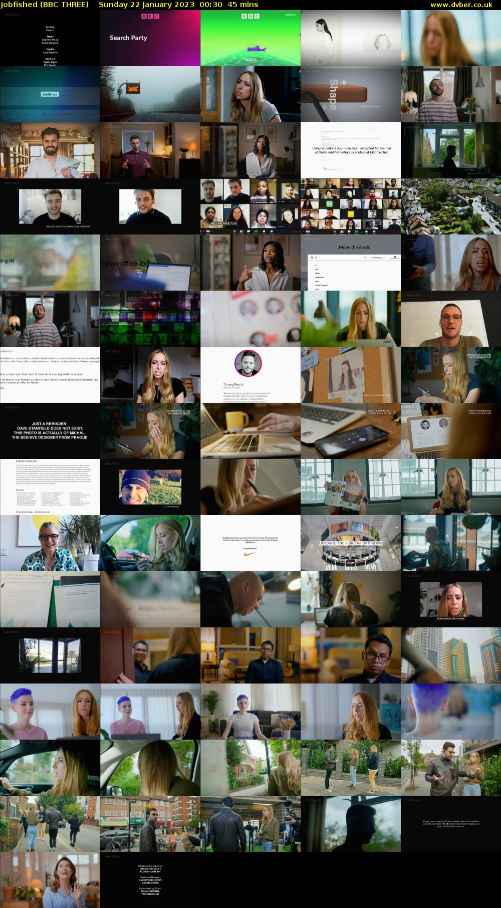Jobfished (BBC THREE) Sunday 22 January 2023 00:30 - 01:15