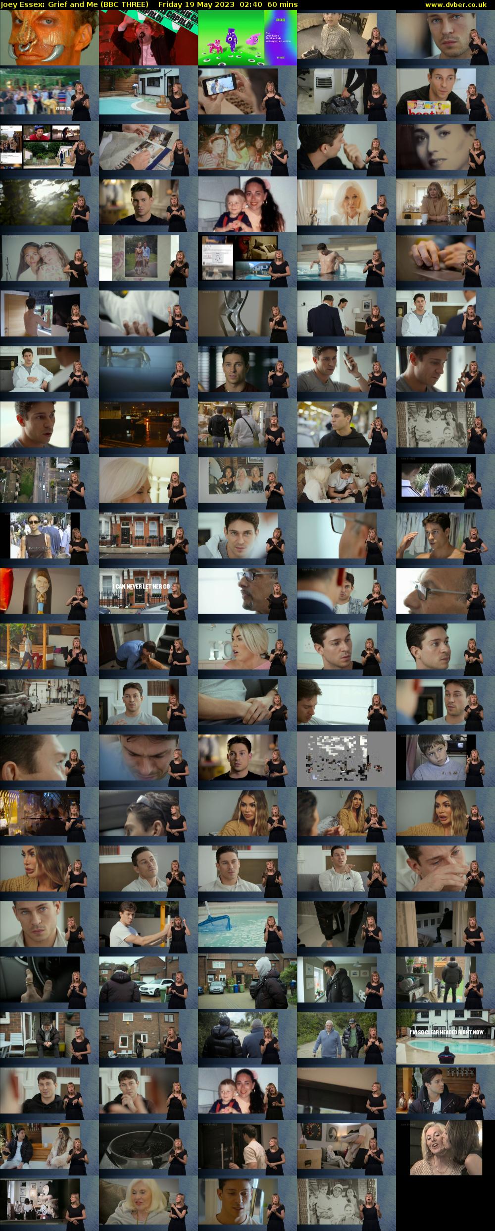 Joey Essex: Grief and Me (BBC THREE) Friday 19 May 2023 02:40 - 03:40