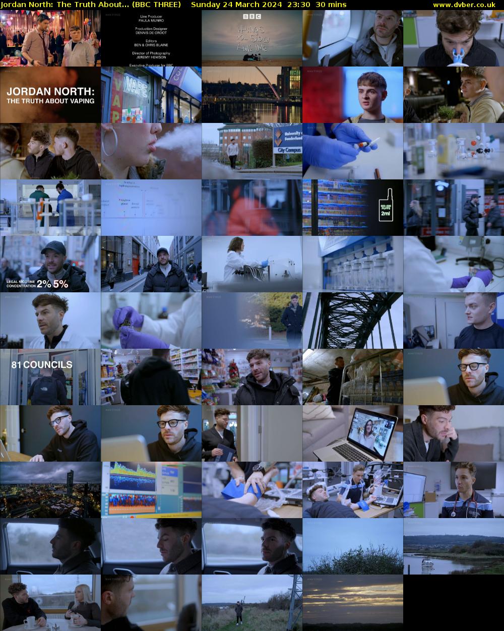 Jordan North: The Truth About... (BBC THREE) Sunday 24 March 2024 23:30 - 00:00