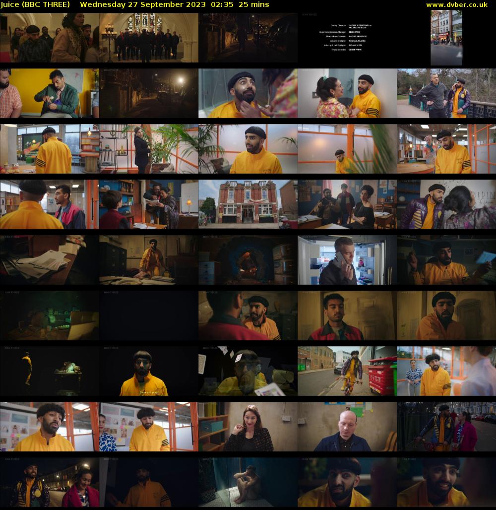 Juice (BBC THREE) Wednesday 27 September 2023 02:35 - 03:00