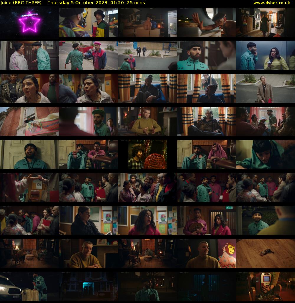 Juice (BBC THREE) Thursday 5 October 2023 01:20 - 01:45