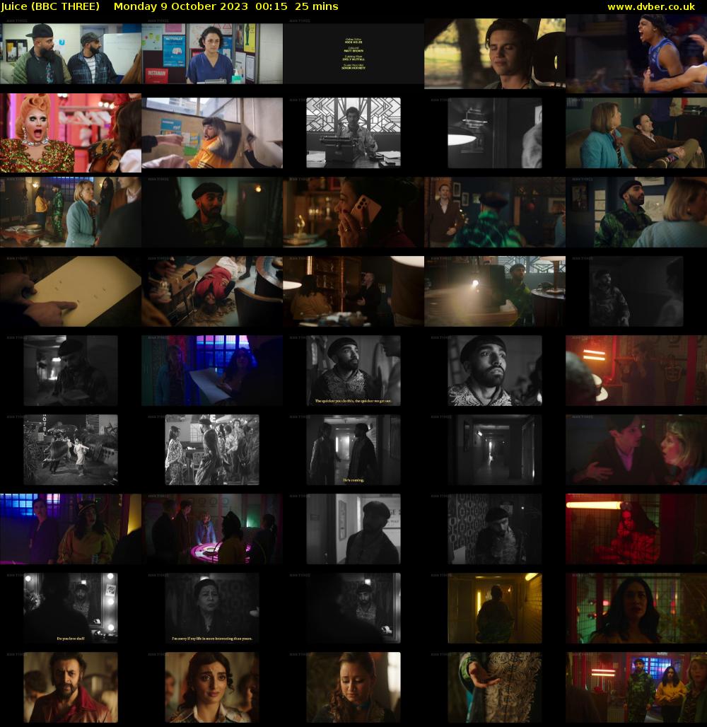Juice (BBC THREE) Monday 9 October 2023 00:15 - 00:40