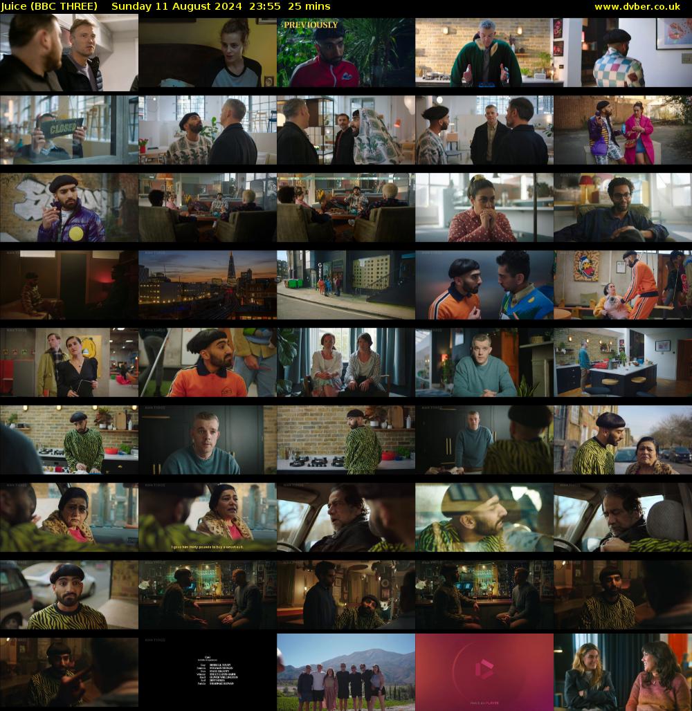 Juice (BBC THREE) Sunday 11 August 2024 23:55 - 00:20