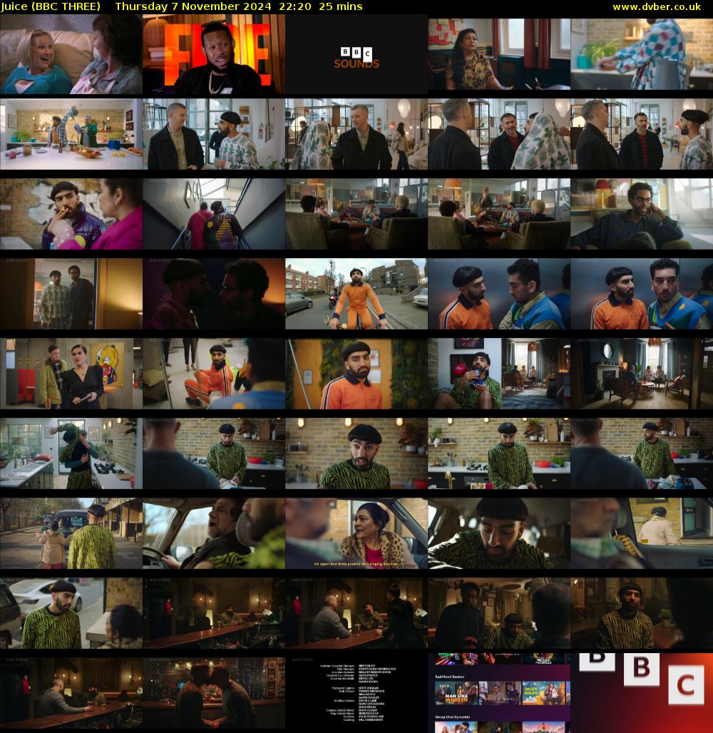 Juice (BBC THREE) Thursday 7 November 2024 22:20 - 22:45