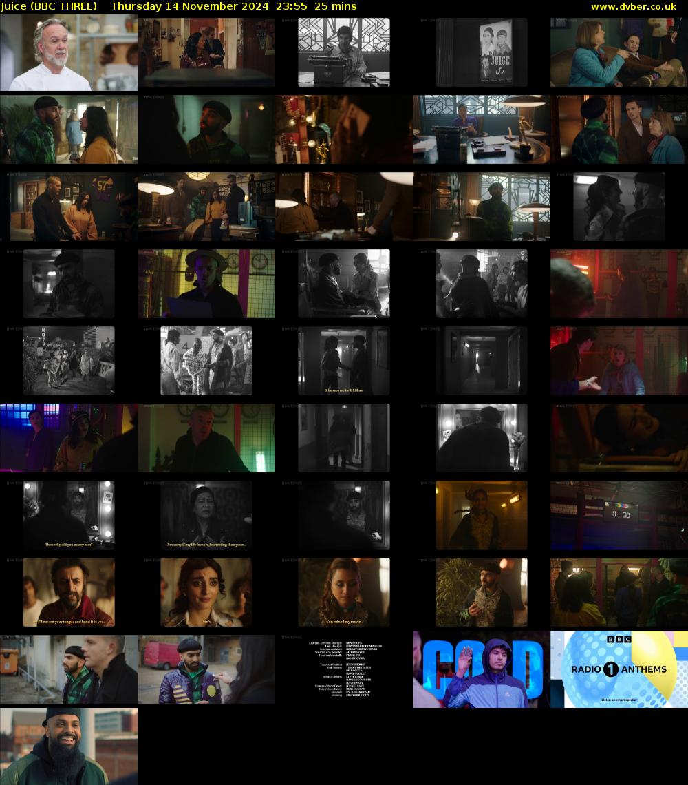 Juice (BBC THREE) Thursday 14 November 2024 23:55 - 00:20