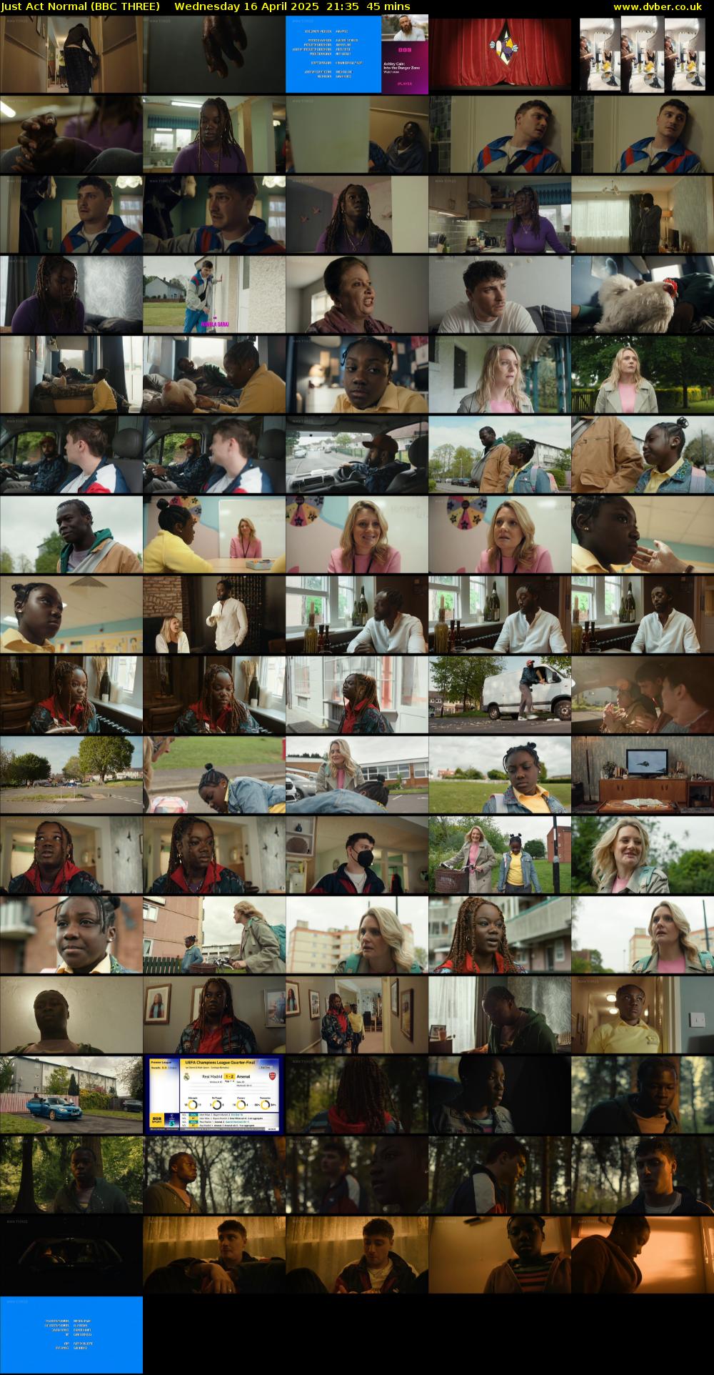 Just Act Normal (BBC THREE) Wednesday 16 April 2025 21:35 - 22:20