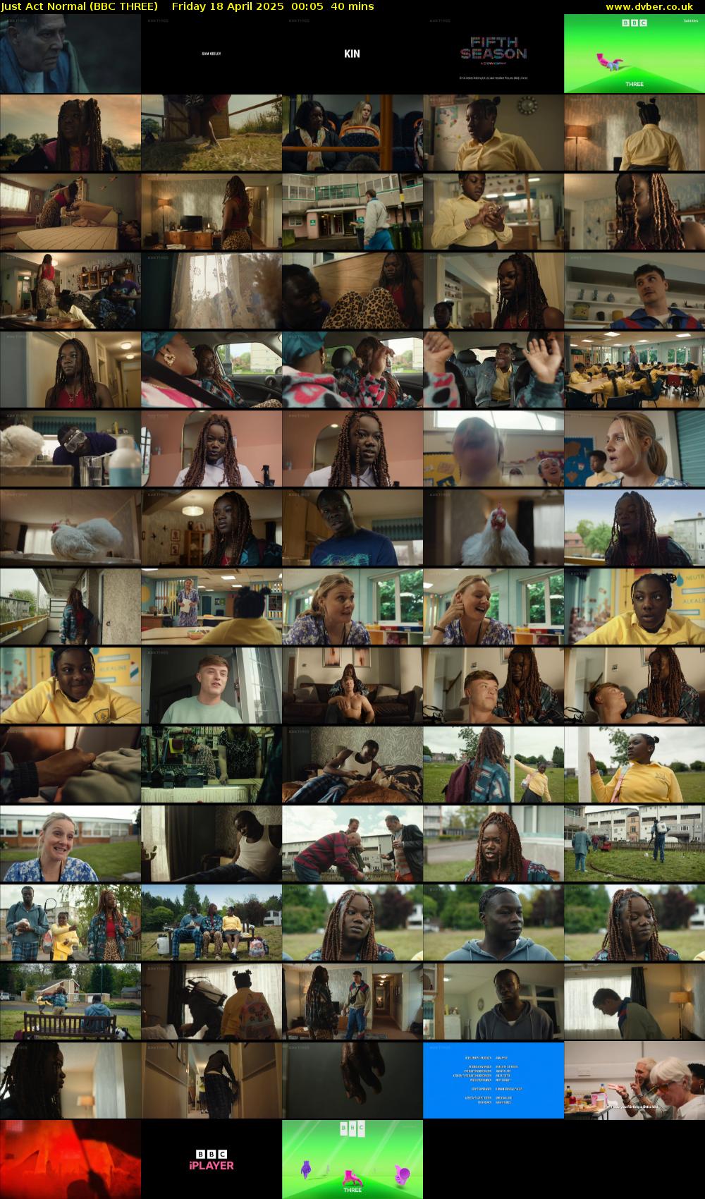 Just Act Normal (BBC THREE) Friday 18 April 2025 00:05 - 00:45
