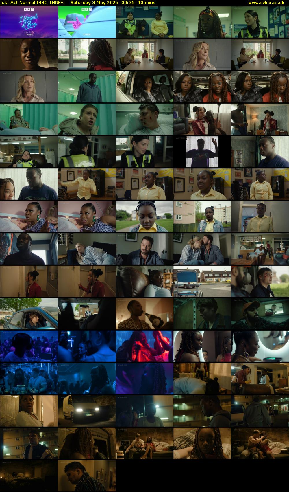 Just Act Normal (BBC THREE) Saturday 3 May 2025 00:35 - 01:15