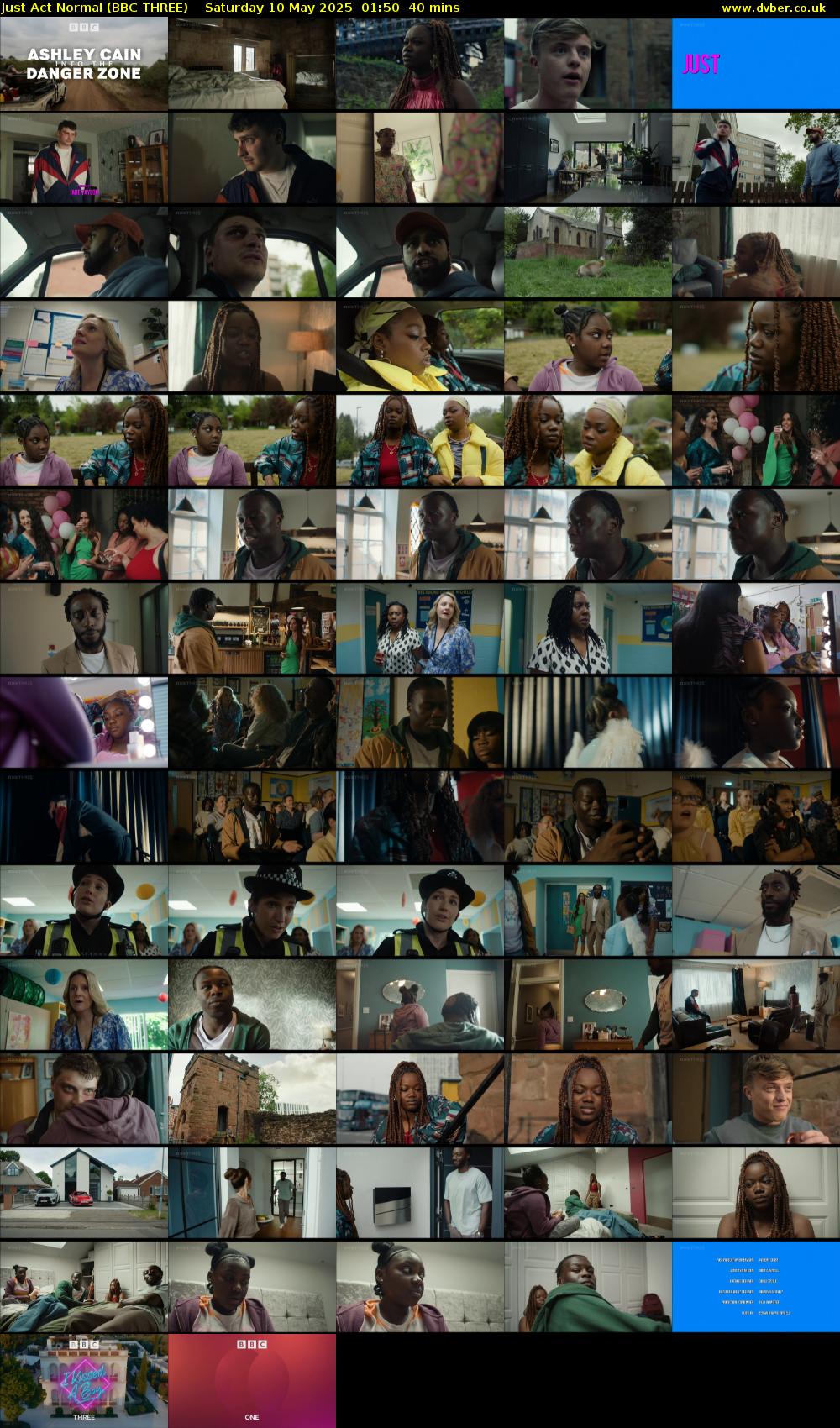 Just Act Normal (BBC THREE) Saturday 10 May 2025 01:50 - 02:30