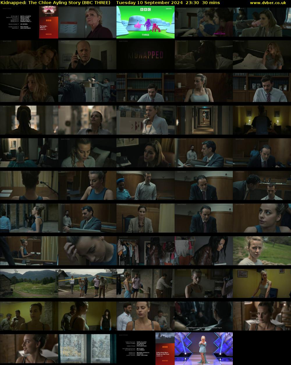 Kidnapped: The Chloe Ayling Story (BBC THREE) Tuesday 10 September 2024 23:30 - 00:00