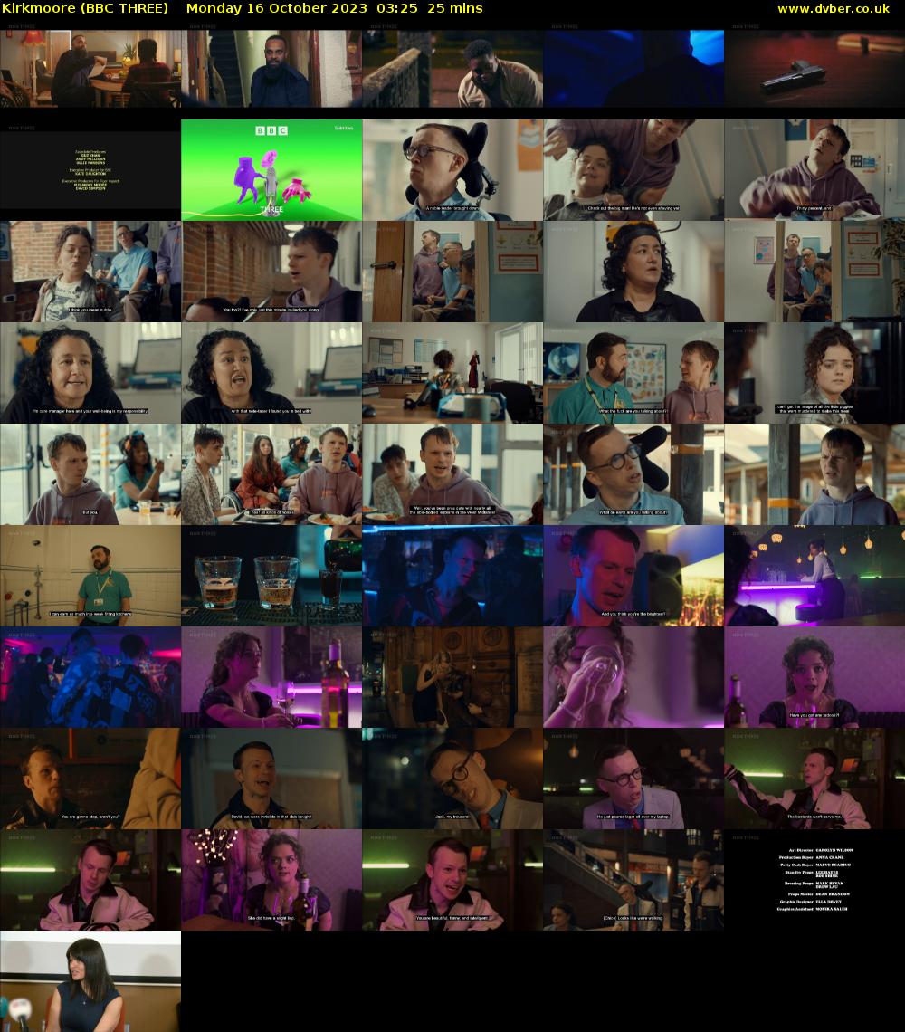 Kirkmoore (BBC THREE) Monday 16 October 2023 03:25 - 03:50