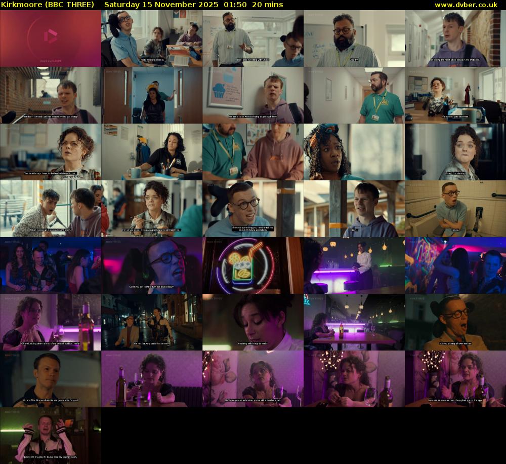 Kirkmoore (BBC THREE) Saturday 15 November 2025 01:50 - 02:10