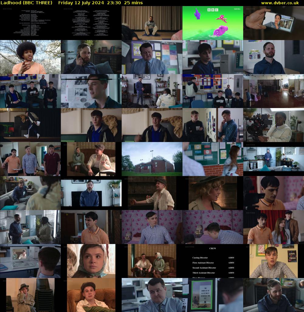 Ladhood (BBC THREE) Friday 12 July 2024 23:30 - 23:55