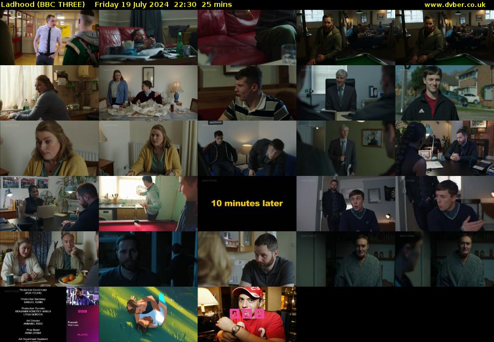 Ladhood (BBC THREE) Friday 19 July 2024 22:30 - 22:55