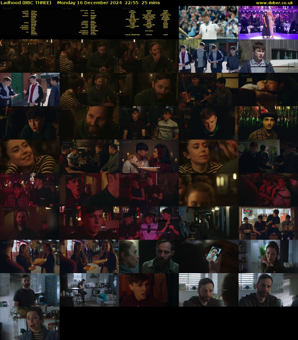 Ladhood (BBC THREE) Monday 16 December 2024 22:55 - 23:20
