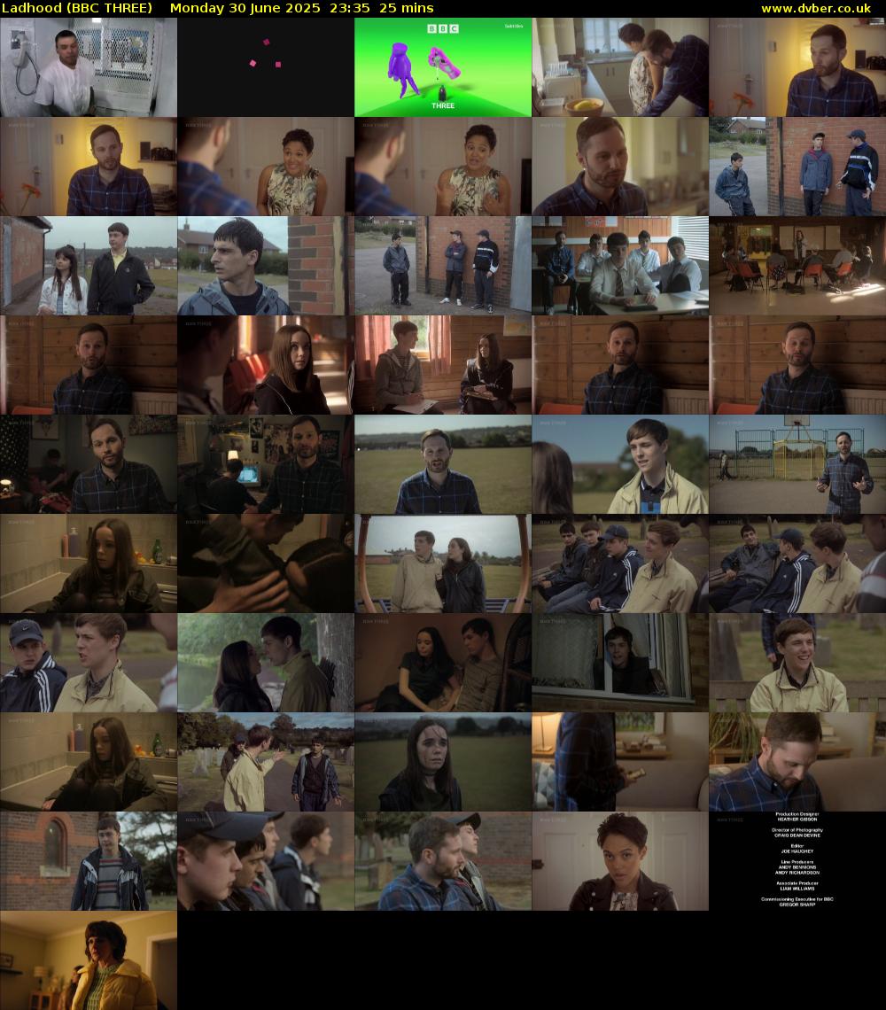 Ladhood (BBC THREE) Monday 30 June 2025 23:35 - 00:00
