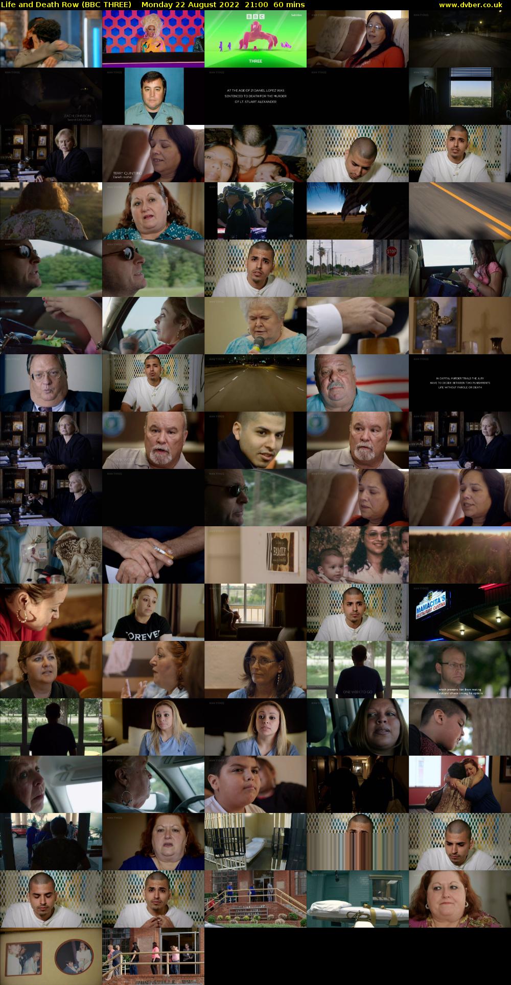 Life and Death Row (BBC THREE) Monday 22 August 2022 21:00 - 22:00