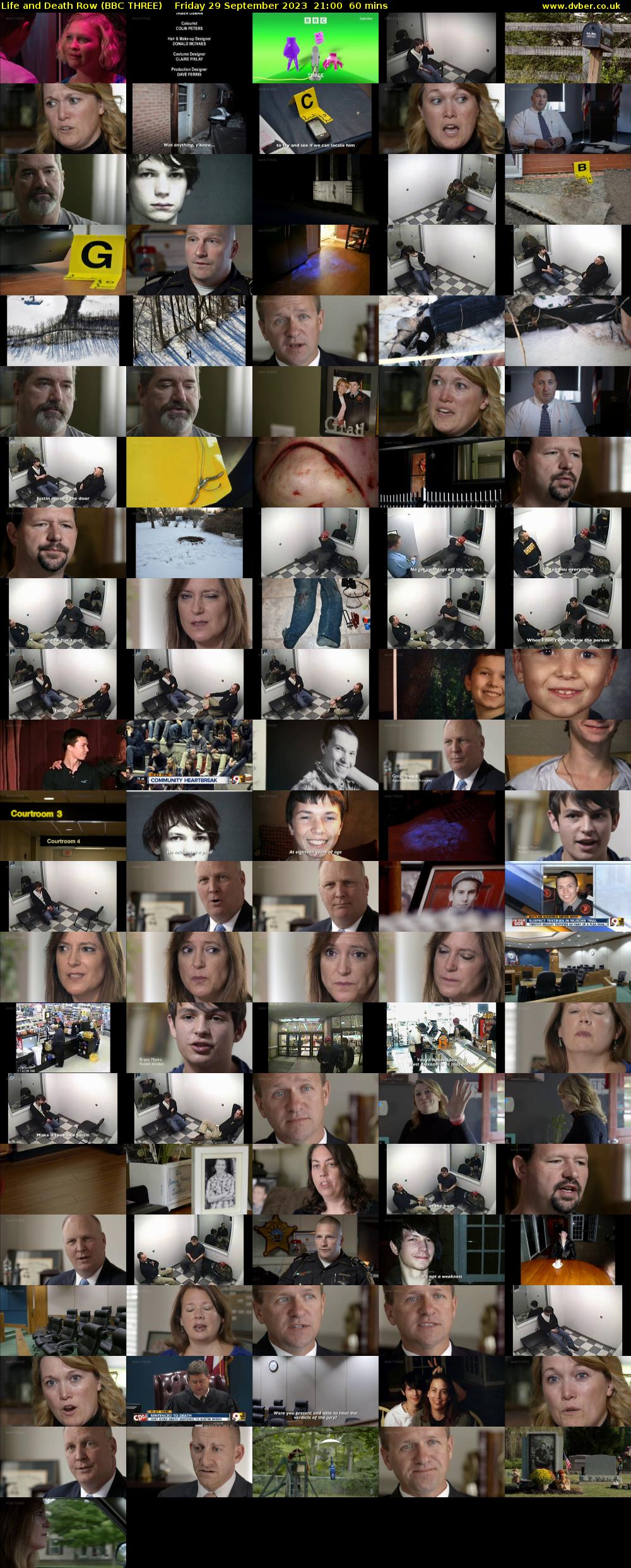 Life and Death Row (BBC THREE) Friday 29 September 2023 21:00 - 22:00