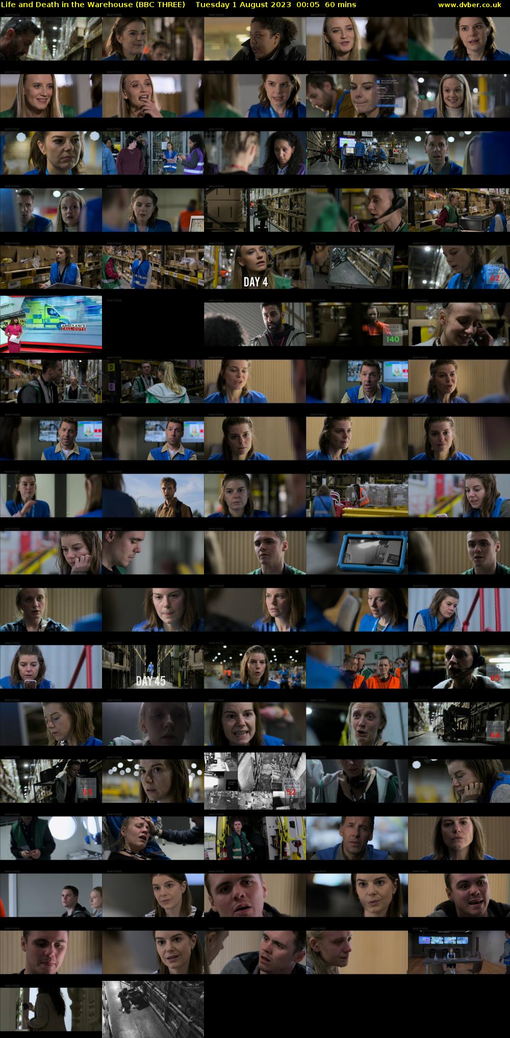 Life and Death in the Warehouse (BBC THREE) Tuesday 1 August 2023 00:05 - 01:05