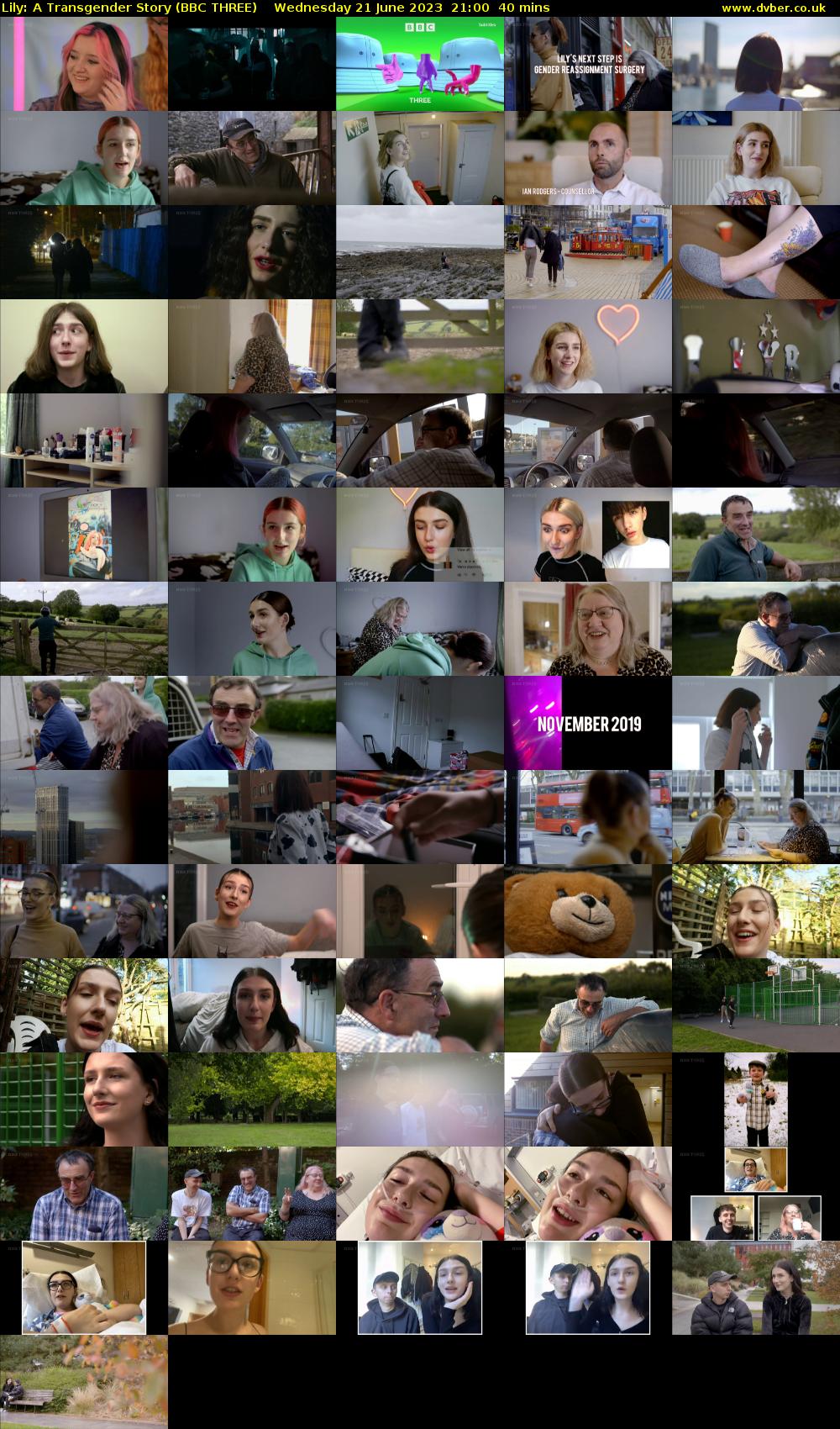 Lily: A Transgender Story (BBC THREE) Wednesday 21 June 2023 21:00 - 21:40