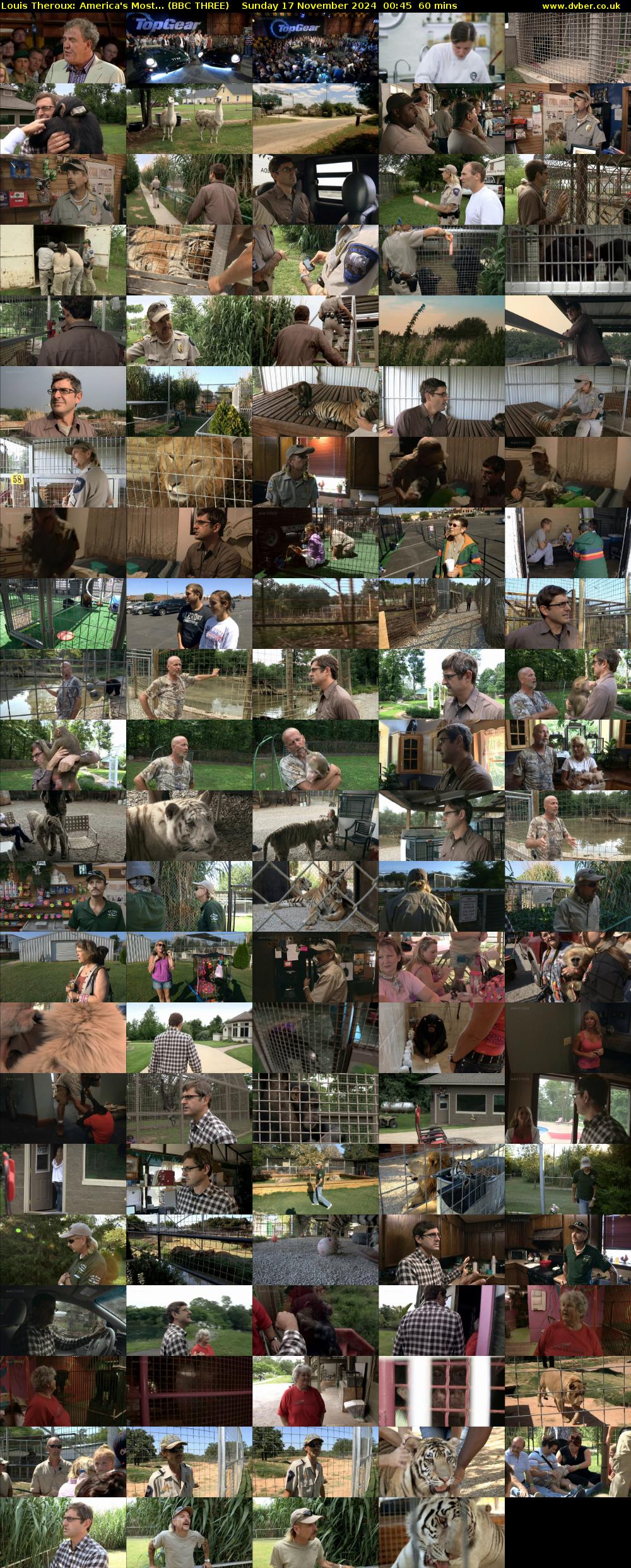 Louis Theroux: America's Most... (BBC THREE) Sunday 17 November 2024 00:45 - 01:45