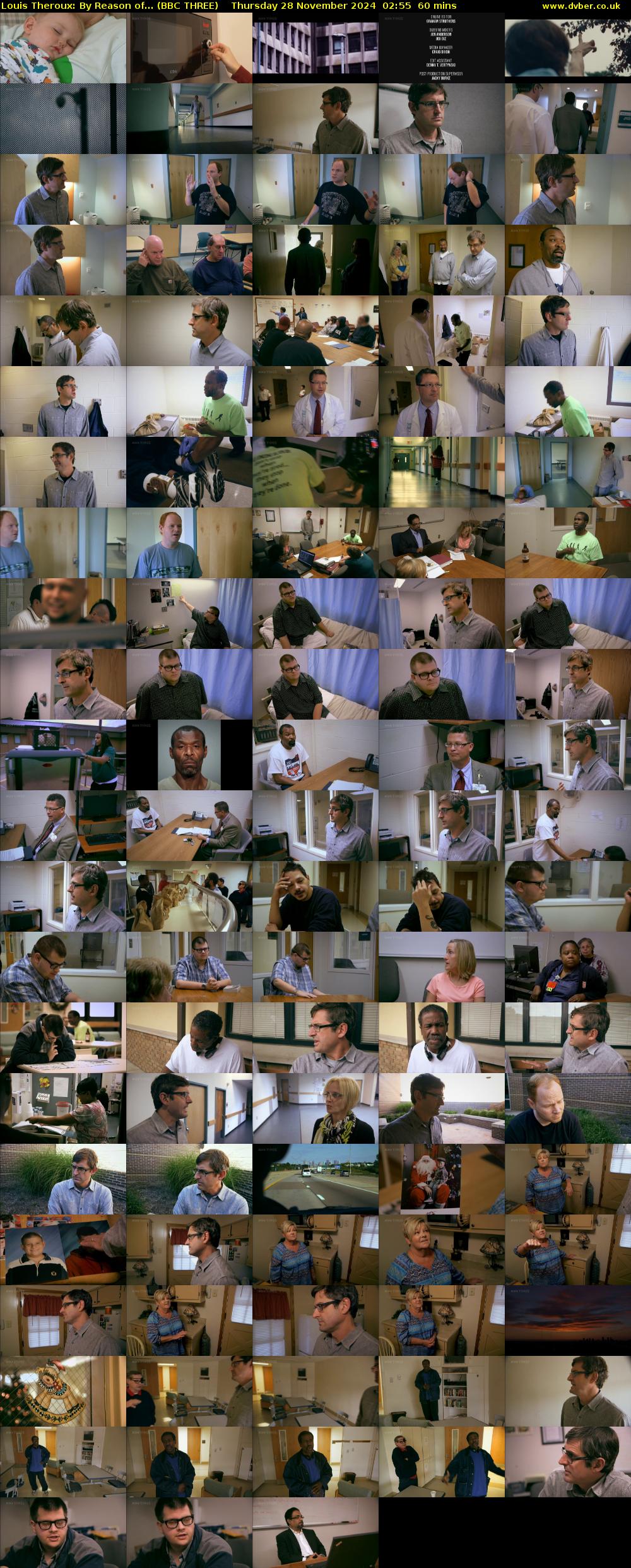 Louis Theroux: By Reason of... (BBC THREE) Thursday 28 November 2024 02:55 - 03:55