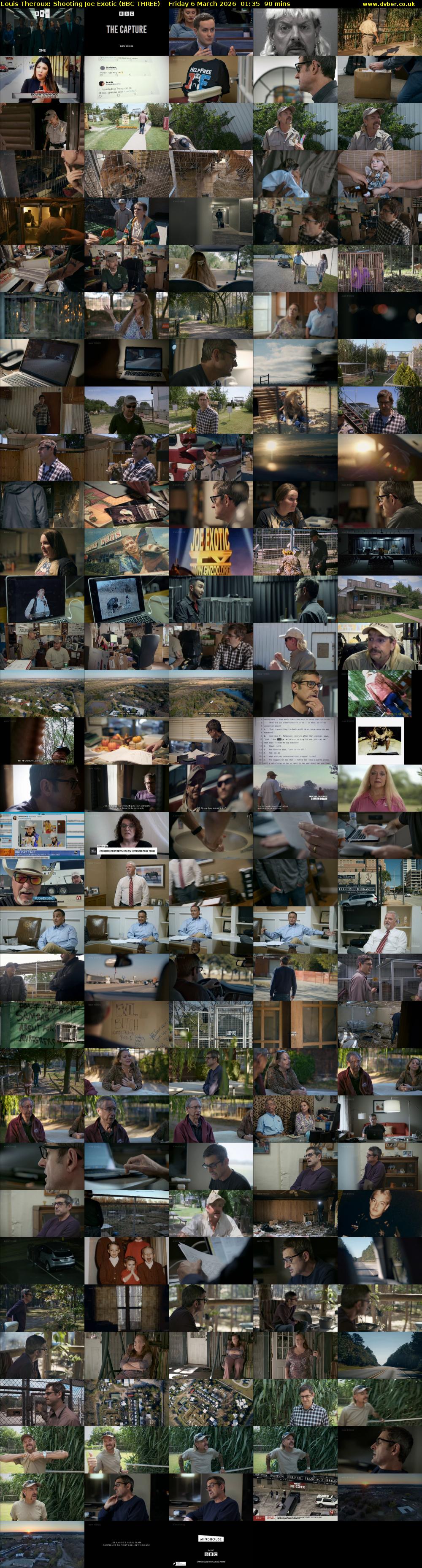 Louis Theroux: Shooting Joe Exotic (BBC THREE) Friday 6 March 2026 01:35 - 03:05