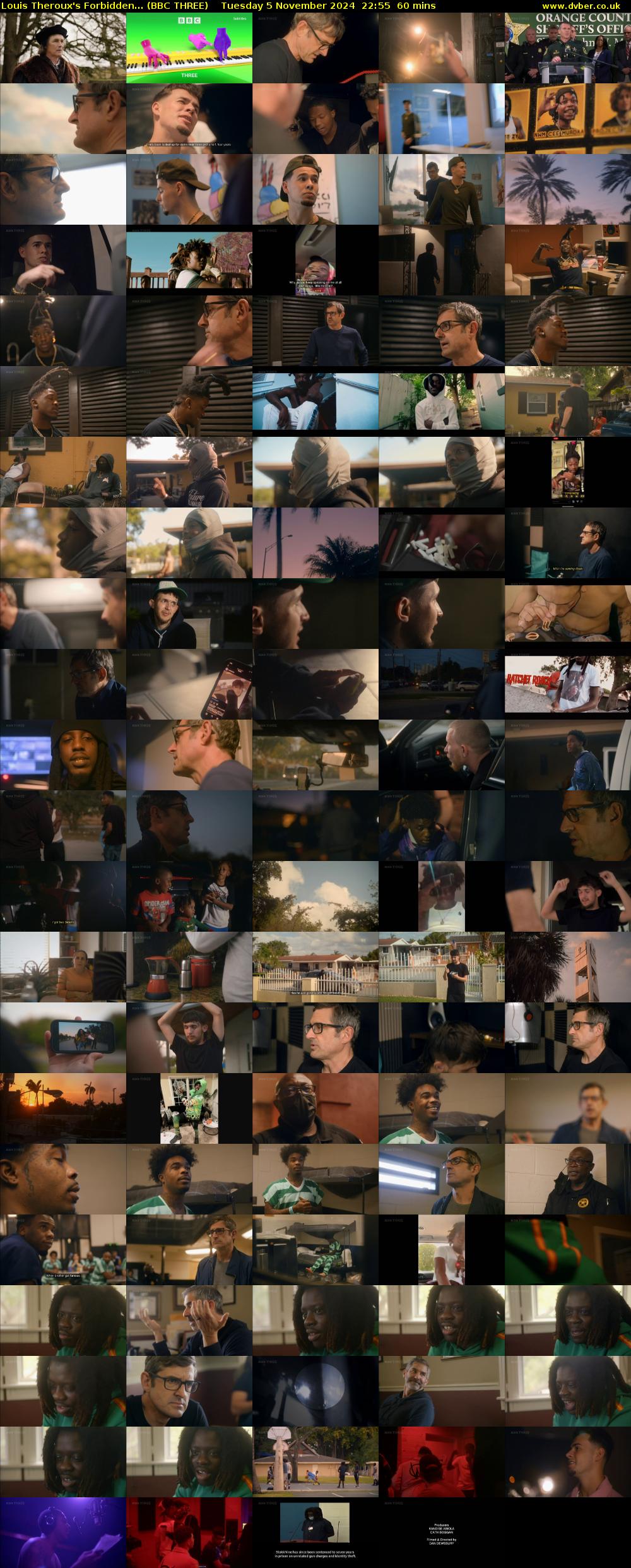 Louis Theroux's Forbidden... (BBC THREE) Tuesday 5 November 2024 22:55 - 23:55