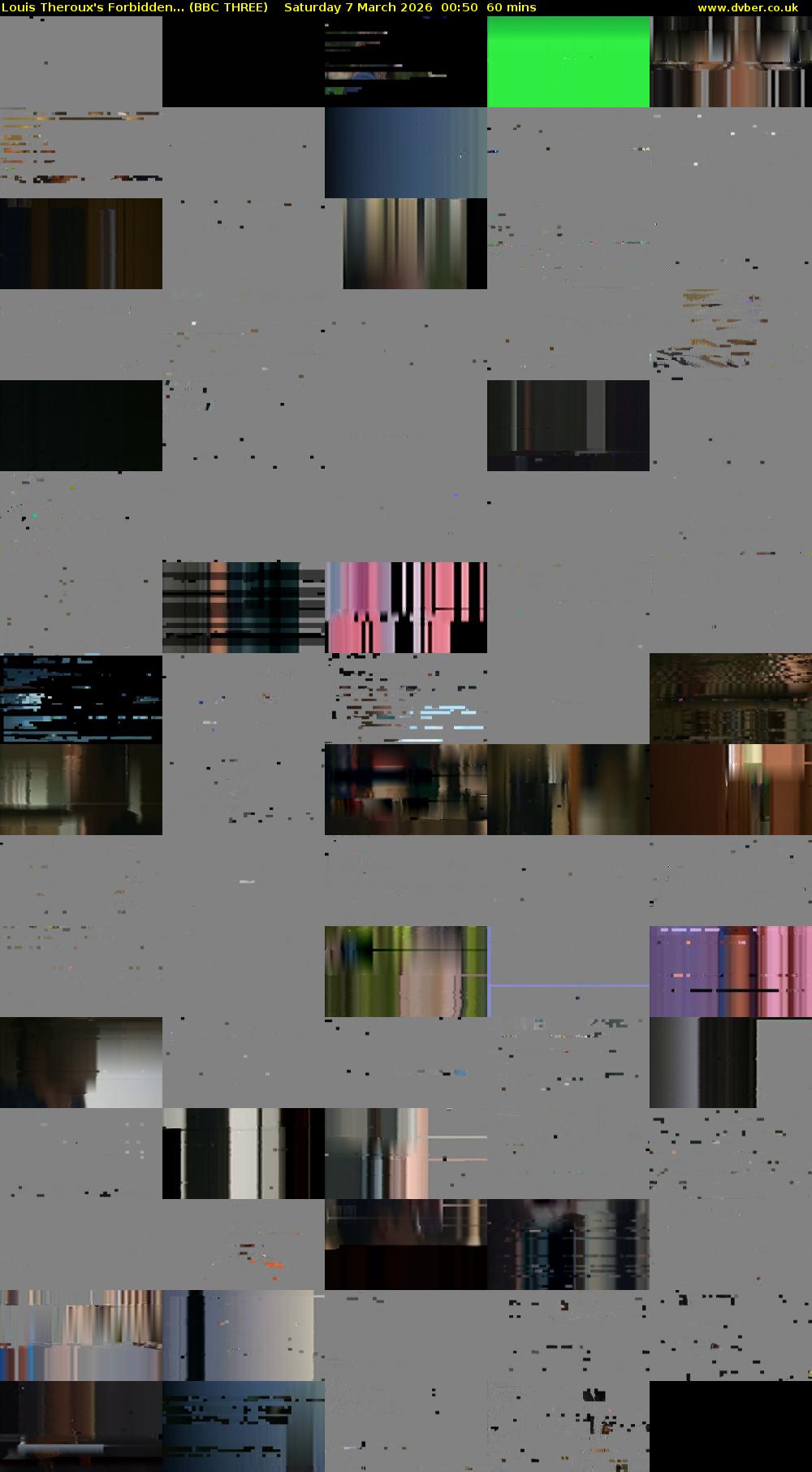 Louis Theroux's Forbidden... (BBC THREE) Saturday 7 March 2026 00:50 - 01:50