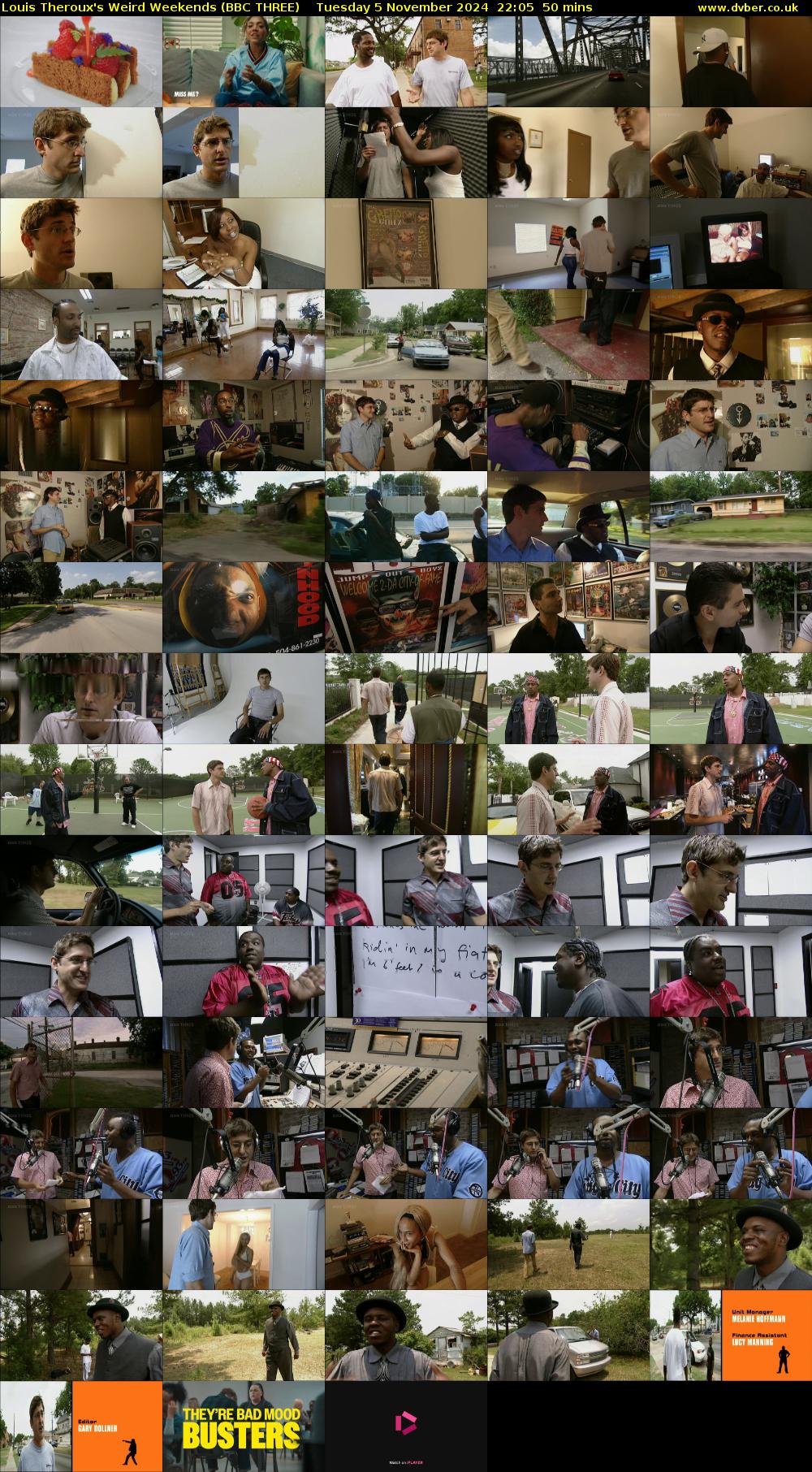 Louis Theroux's Weird Weekends (BBC THREE) Tuesday 5 November 2024 22:05 - 22:55