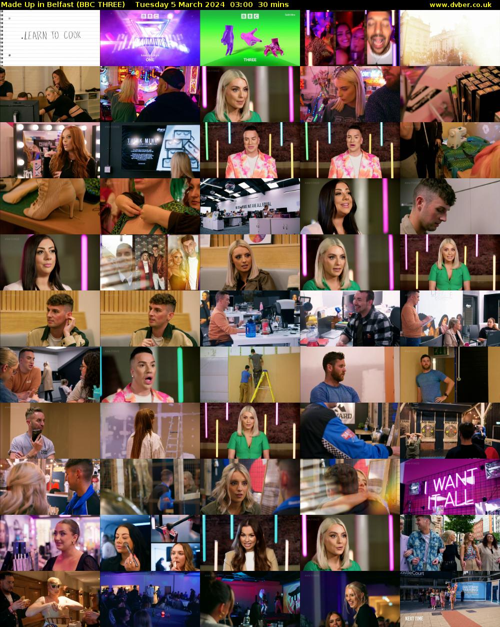 Made Up in Belfast (BBC THREE) Tuesday 5 March 2024 03:00 - 03:30